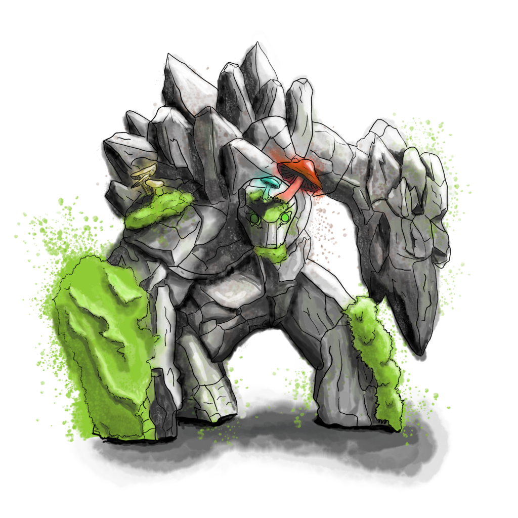golem de lichen du scénario La Maléiction du Jeune Sorcier