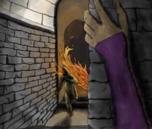 Attaque par le feu et infiltration pour une aventure D&D 5e édition