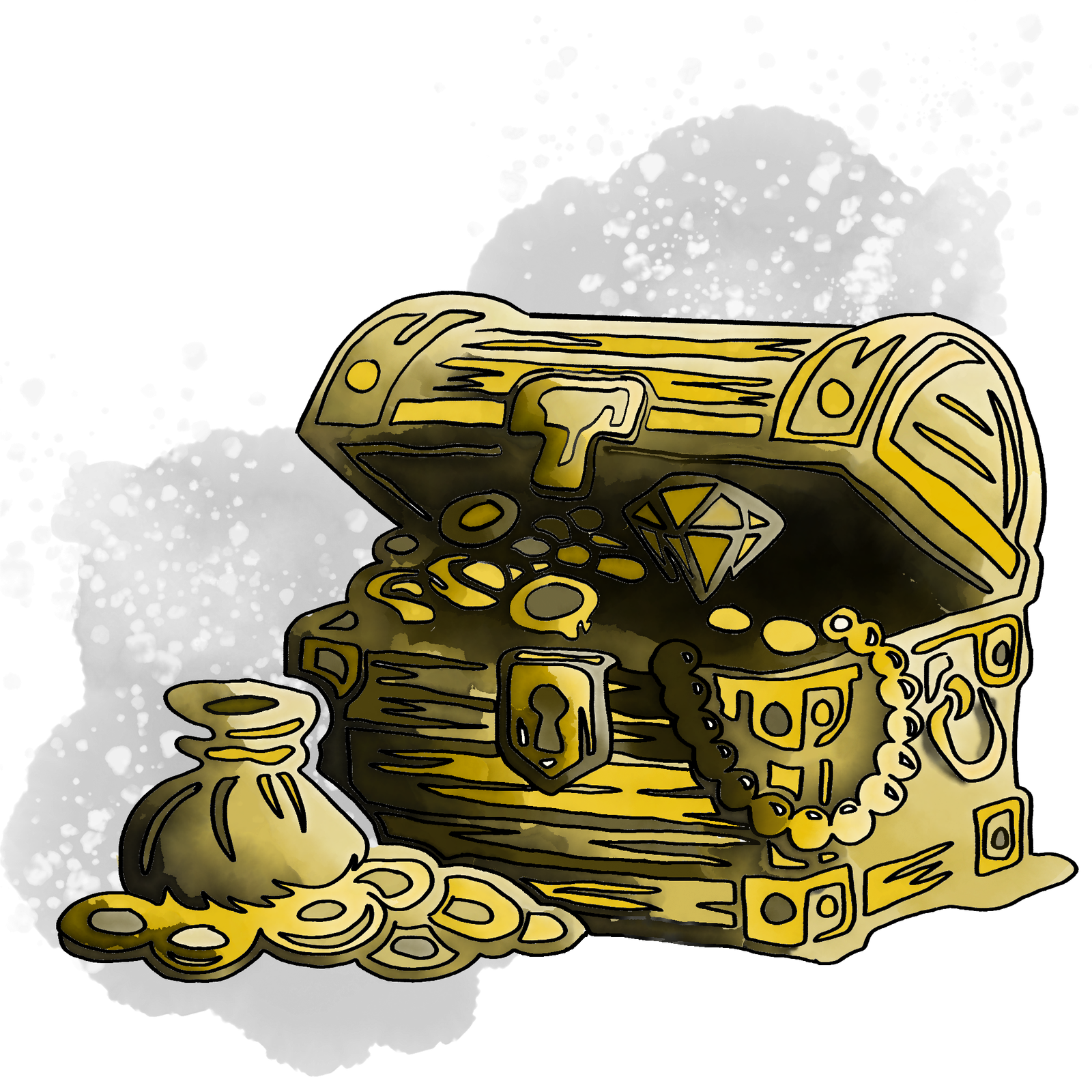 Coffre aux trésors pour logo de générateur de butins pour D&D 5e édtion